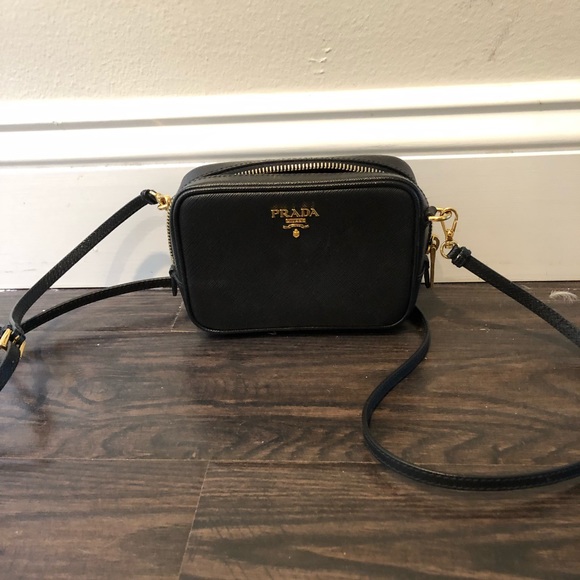 Prada Handbags - Prada saffiano leather camera bag!!!!